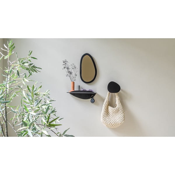 Crna metalna polica 34 cm Pipa – Spinder Design-image-3