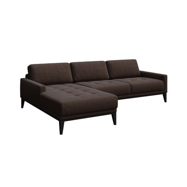 Smeđa kutna garnitura MESONICA Musso Tufted, lijevi kut-image-2