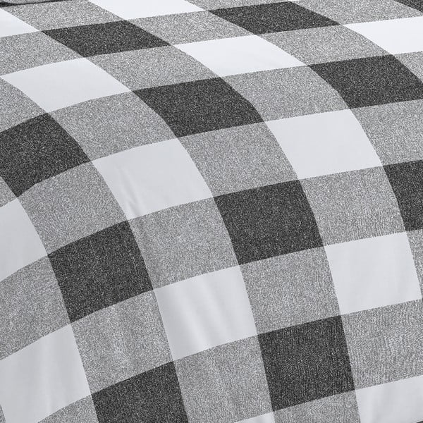 Bijelo-siva posteljina 200x135 cm Bold Check - Cloudsoft-image-3