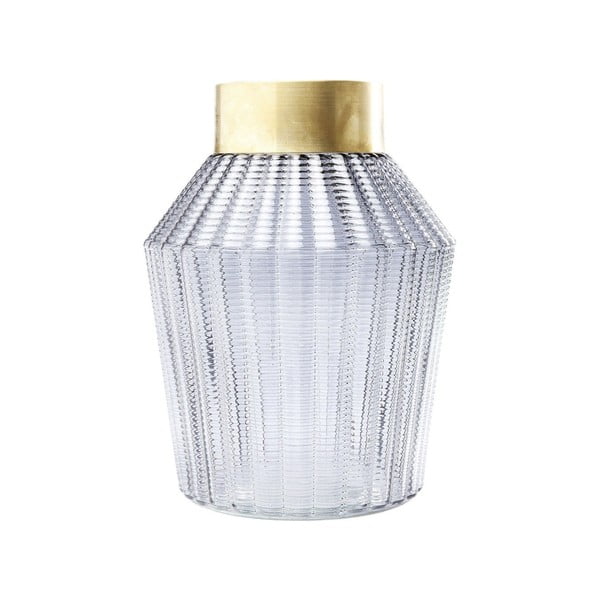 Svijetlosiva vaza Kare Design Barfly Grey, 30 cm