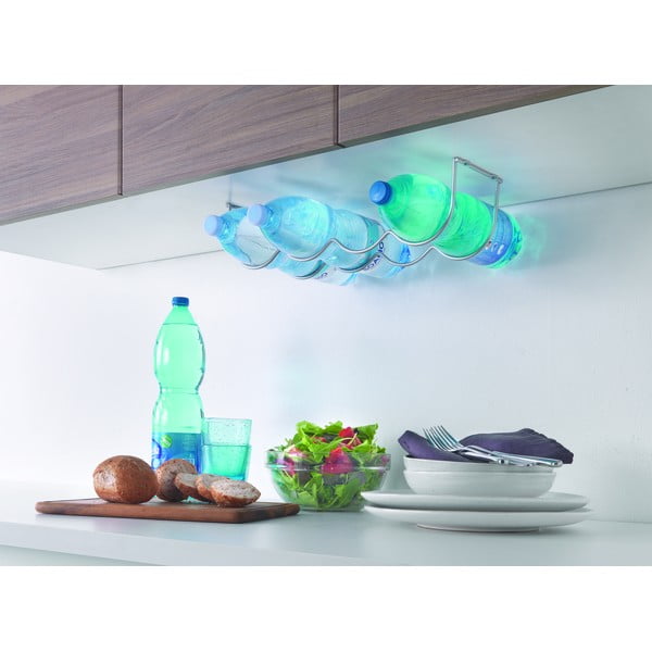 Zidni metalni stalak za vino za 4 boce My-Bottle - Metaltex-image-1