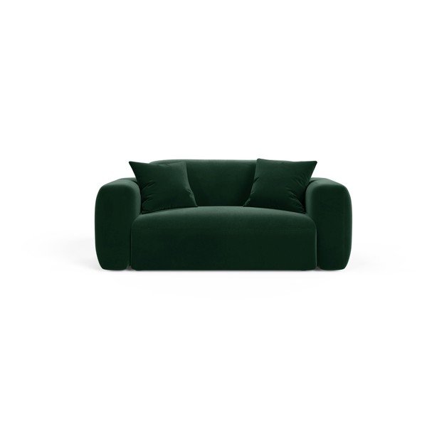 Tamno zelena baršunasti sofa 180 cm Strino – Cosmopolitan Design
