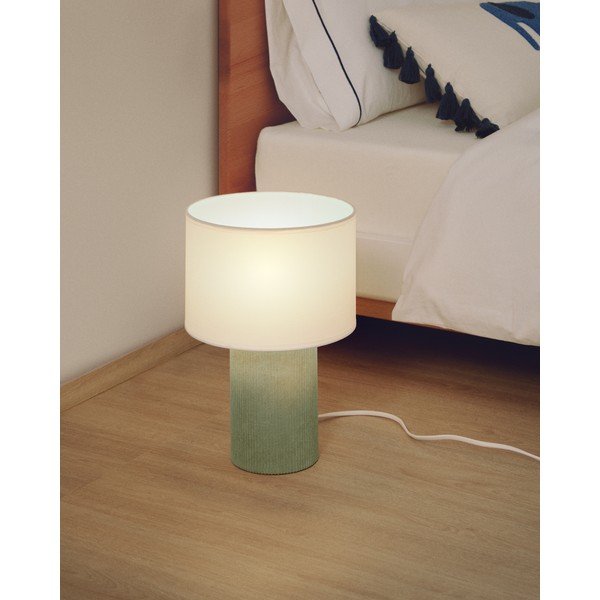 Bijela/tirkizna dječja stolna lampa Bianella – Kave Home-image-1