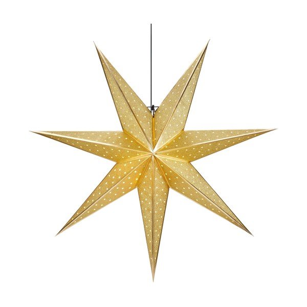 Božićni viseći ukras u zlatnoj boji Markslöjd Glitter, dužina 75 cm
