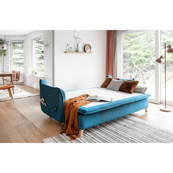Tirkizna sklopiva sofa 225 cm Charming Charlie – Miuform-image-4