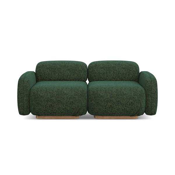 Tamno zelena sofa 190 cm Ailani – Makamii
