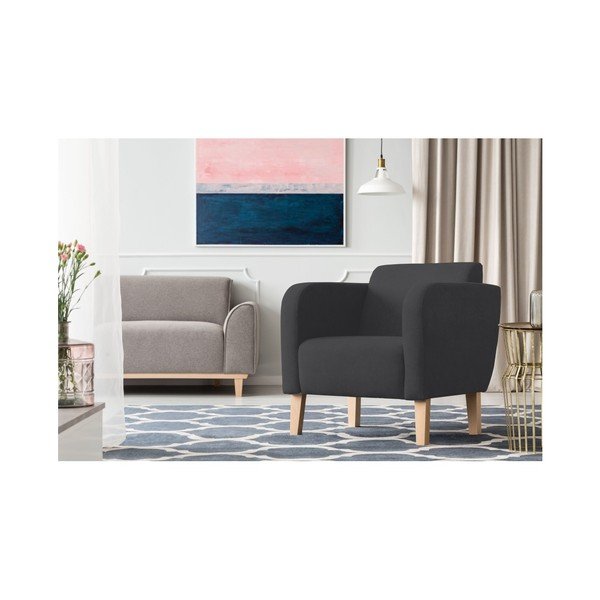 Tamno siva Kooko Home Swing fotelja-image-1