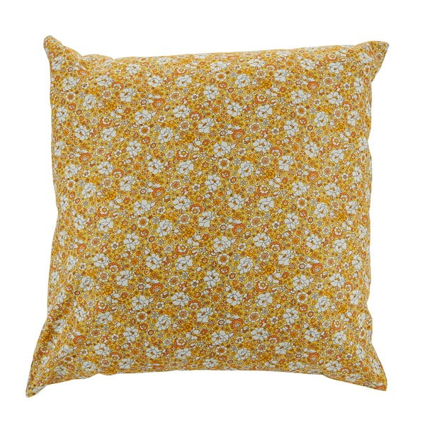 Žuti pamučni ukrasni jastuk Bahne & CO, 45 x 45 cm