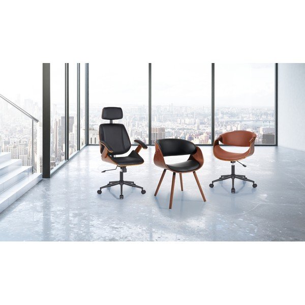 Crna uredska stolica od umjetne kože Visby – Tomasucci-image-2