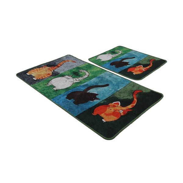 Kupaonske prostirke u setu 2 kom 60x100 cm Gatto Carino – Foutastic-image-4