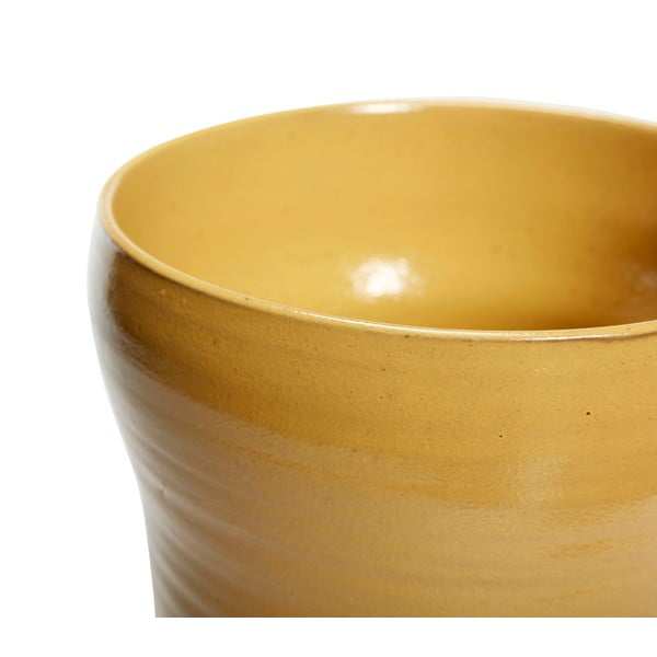 Set od 2 žute keramičke tegle za cvijeće Hübsch Tina-image-2