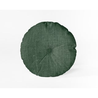 Tamnozeleni jastuk Really Nice Things Cojin Redondo Dark Green, ⌀ 45 cm