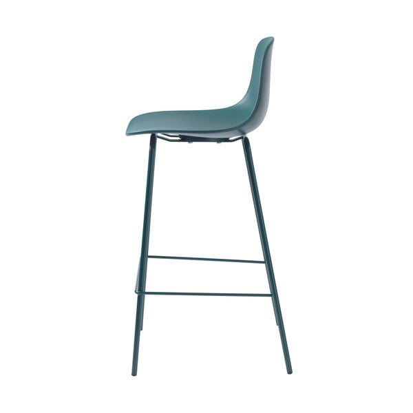 Petrolej zelena plastična barska stolica (visine sjedala 67,5 cm) Whitby – Unique Furniture-image-4
