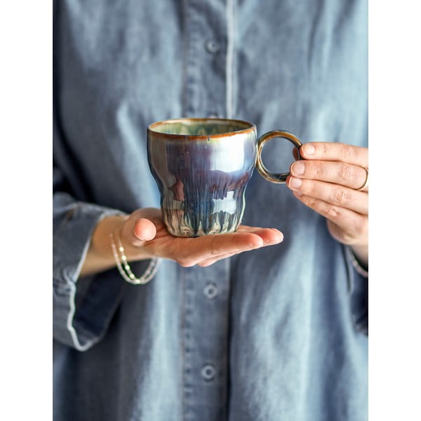 Plave šalice u setu 4 kom od kamenine 300 ml Nigel – Bloomingville-image-1