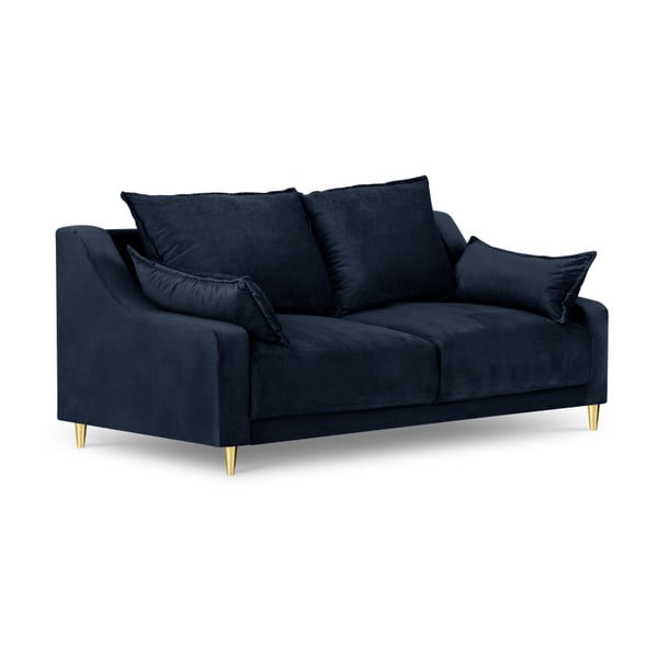 Tamnoplava sofa Mazzini Sofas Pansy, 150 cm