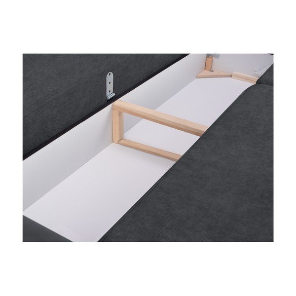 Tamno sivi trosjed na razvlačenje s prostorom za odlaganje Mazzini Sofas Orchid-image-3