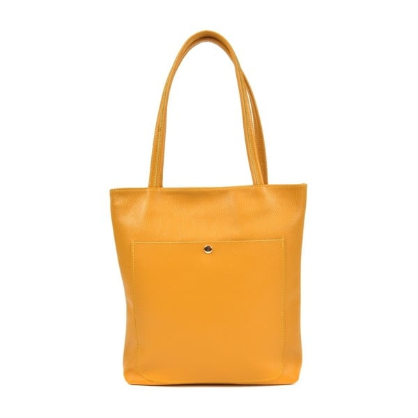 Žuta kožna torbica Roberta M Huniya