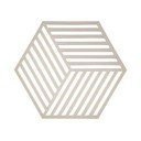 Podmetač za vrući lonac Hexagon Zone, Svijetlosiva