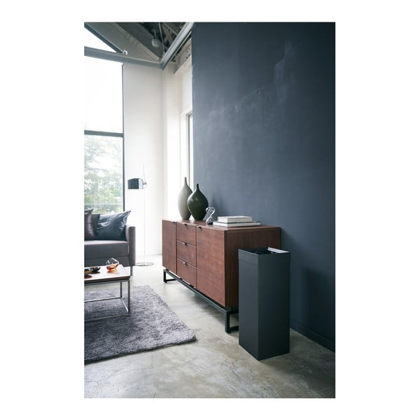 Crna metalna kanta za smeće 27 l Tall – YAMAZAKI-image-1