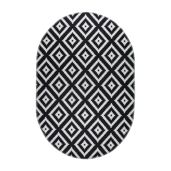 Crno-bijeli perivi tepih 160x230 cm – Vitaus