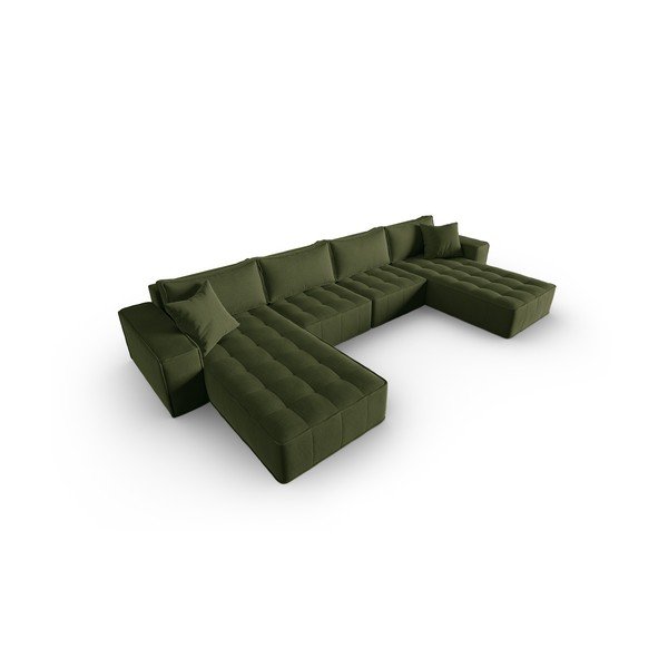 Zelena kutna garnitura Mike – Micadoni Home-image-3