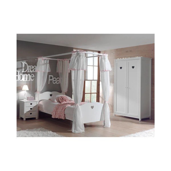 Bijeli krevetić s produžetkom do neba Vipack Amori-image-2