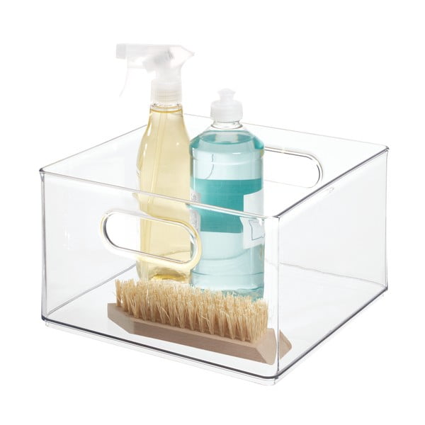 Prozirna kutija za odlaganje iDesign The Home Edit, 25,4 x 25,3 cm-image-2