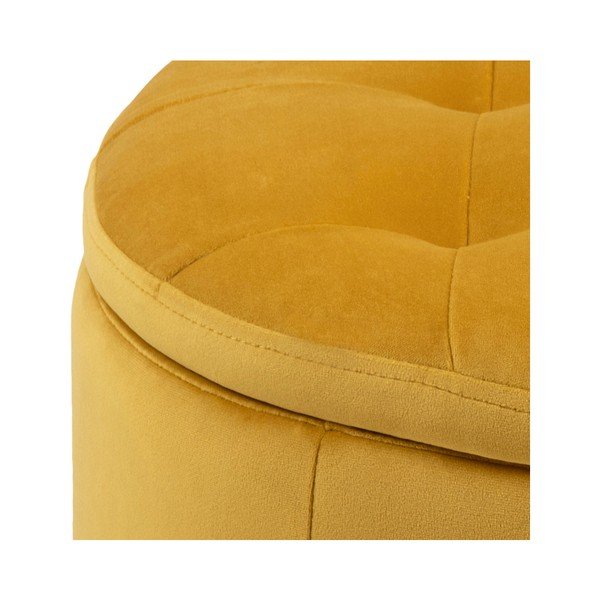 Žuti podnožnik od baršun Actona Retina, 60 cm-image-2