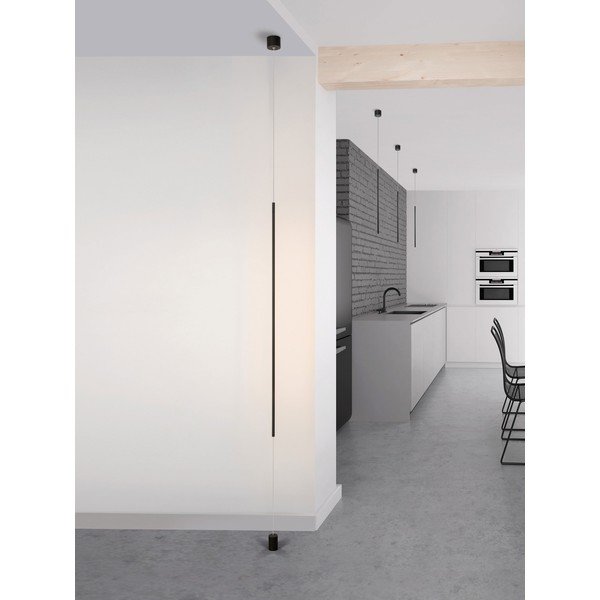 Mat crna LED stojeća svjetiljka aluminijska (visina 300 cm) Elettra – Nova Luce-image-1
