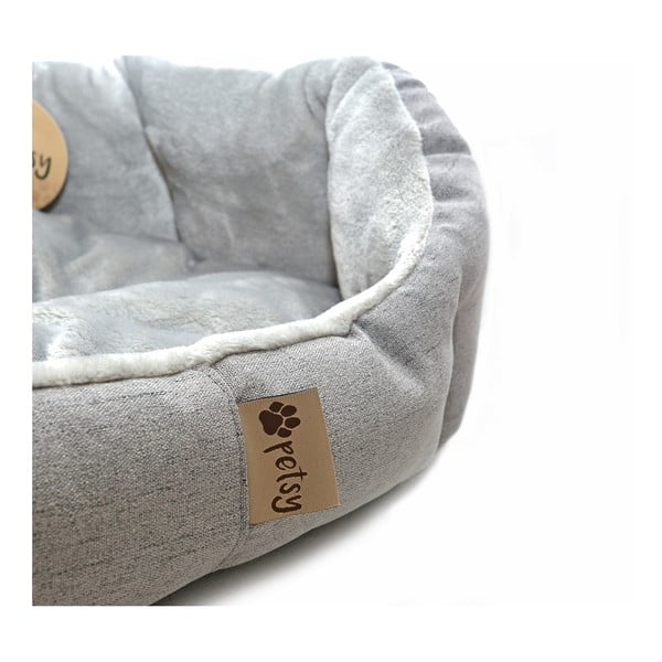 Sivi krevet od flisa 65x50 cm Alík - Petsy-image-2