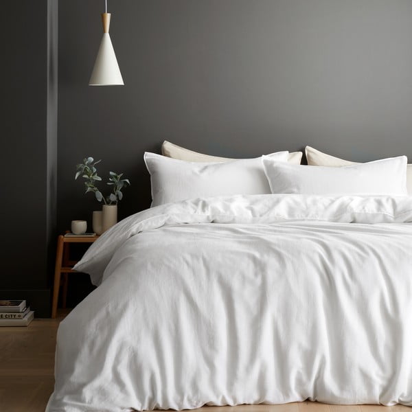 Bijela posteljina za krevet za jednu osobu 135x200 cm Relaxed – Content by Terence Conran