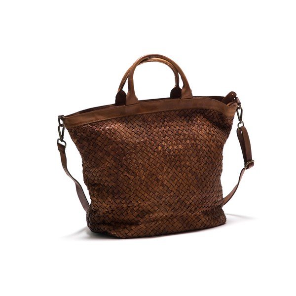 Kožna torbica Anna Luchini 14 Cognac-image-1