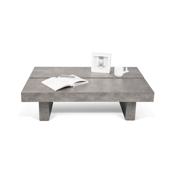 Stol za kavu u betonskom dekoru TemaHome Tokyo, 94 x 25 cm-image-1