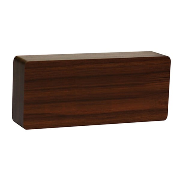 Tamnosmeđa budilica sa zelenim LED zaslonom Gingko Slab Click Clock-image-2