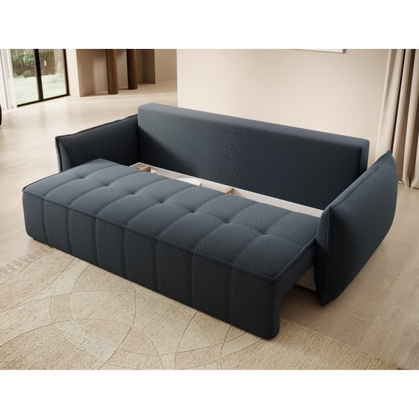 Plava sklopiva/s prostorom za odlaganje sofa od šenila 242 cm Weltton – ELTAP-image-4
