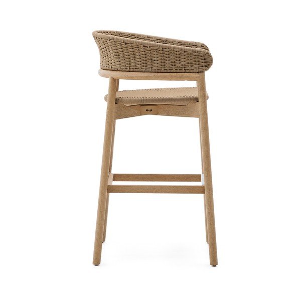 Vrtna barska stolica od masivnog drveta u prirodnoj boji Arinella – Kave Home-image-3