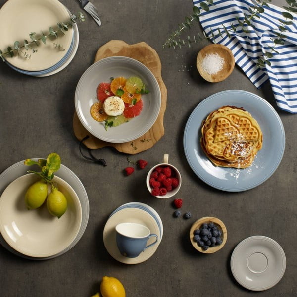 Bijelo-bež porculanski tanjur za salatu Villeroy & Boch Like Color Loop, 21,5 cm-image-1