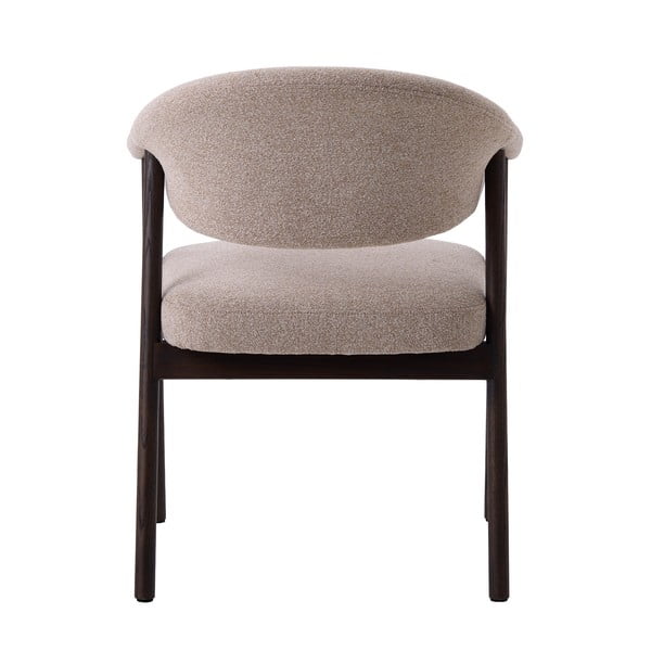 Bež blagovaonske stolice u setu s naslonima za ruke 2 kom od punog hrasta Elk – Unique Furniture-image-3