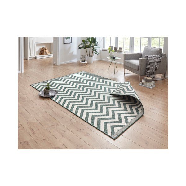 Zeleno-krem dvostrani vrlo izdržljiv tepih Bougari Twin Supreme Mismo, 290 x 200 cm-image-3