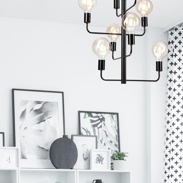 Crna viseća lampa - LAMKUR-image-1