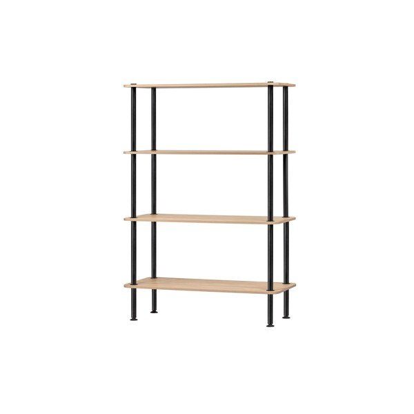 Regal u dekoru hrasta u prirodnoj boji 80x127x35 cm Teidi – noo.ma