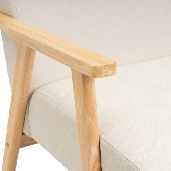 Bijela fotelja od šenila Vintage – Casa Selección-image-1