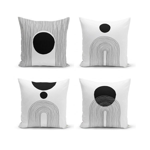 Ukrasne jastučnice u setu 4 kom 43x43 cm Simple Arch – Minimalist Cushion Covers