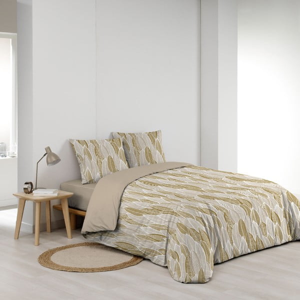 Oker žuta posteljina za bračni krevet/za produženi krevet od mikrovlakana 240x220 cm Kim – douceur d'intérieur-image-2