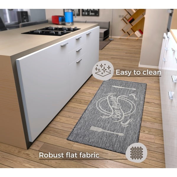 Sivo-bež staza 62x150 cm Cucina – Hanse Home-image-4