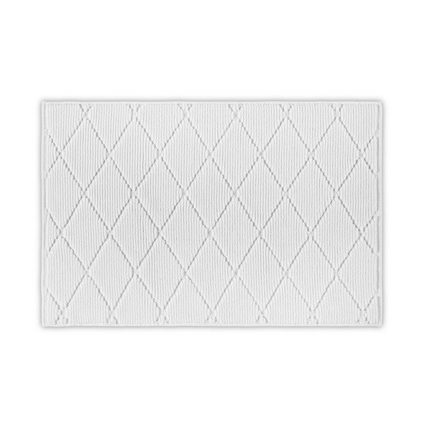 Bijela pamučna prostirka za kupaonicu Foutastic Diamond, 50 x 80 cm-image-1