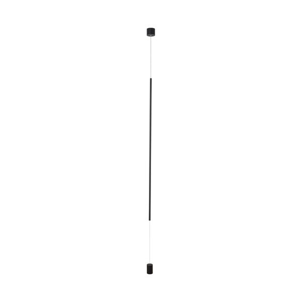 Mat crna LED stojeća svjetiljka aluminijska (visina 300 cm) Elettra – Nova Luce