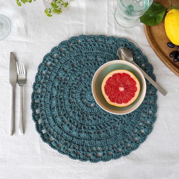 Podmetač od mješavine pamuka ø 35 cm Crochet – Rex London-image-1