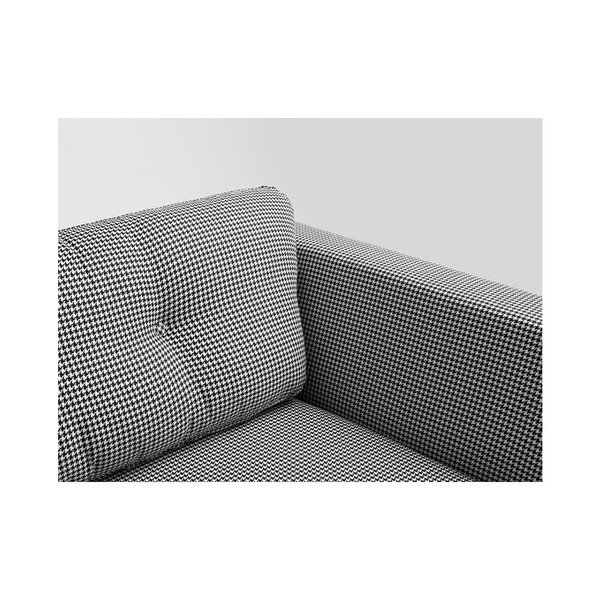 Crno-bijeli trosjed Custom Form Houndstooth-image-2