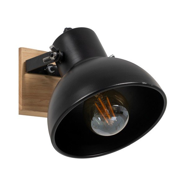 Crna/u prirodnoj boji zidna lampa – Ixia-image-2